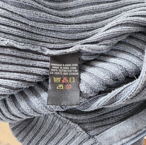 Studio London Knit Blueish Gray Sweater Size XL - Picture 3 of 6